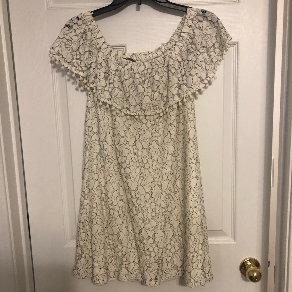 Off the shoulder lace dress